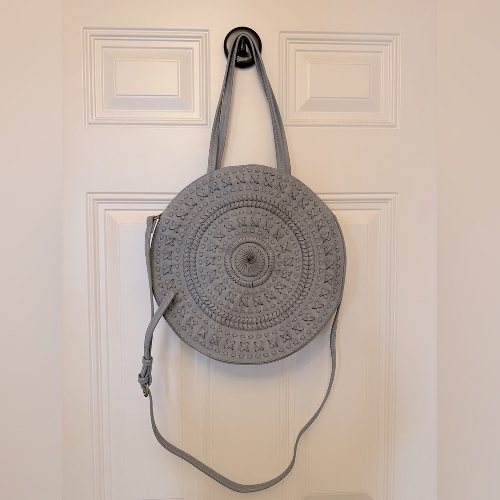 Anthropologie Kelsey Woven Circle Bag